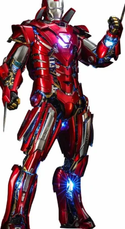Iron Man 3 - Iron Man Silver Centurion Armour Suit-Up Version 1/6th Scale Die-Cast Hot Toys Action Figure