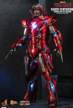 Iron Man 3 - Iron Man Silver Centurion Armour Suit-Up Version 1/6th Scale Die-Cast Hot Toys Action Figure