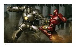 Iron Man (2008) - Iron Man vs Iron Monger Fine Art Print by Adi Granov
