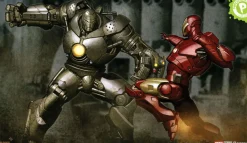 Iron Man (2008) - Iron Man vs Iron Monger Fine Art Print by Adi Granov