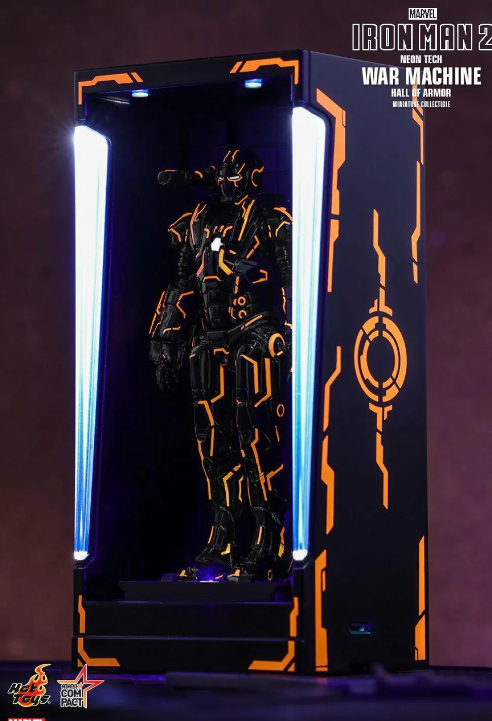 Iron Man 2 - Neon Tech War Machine Hall of Armour 5" Diorama Statue