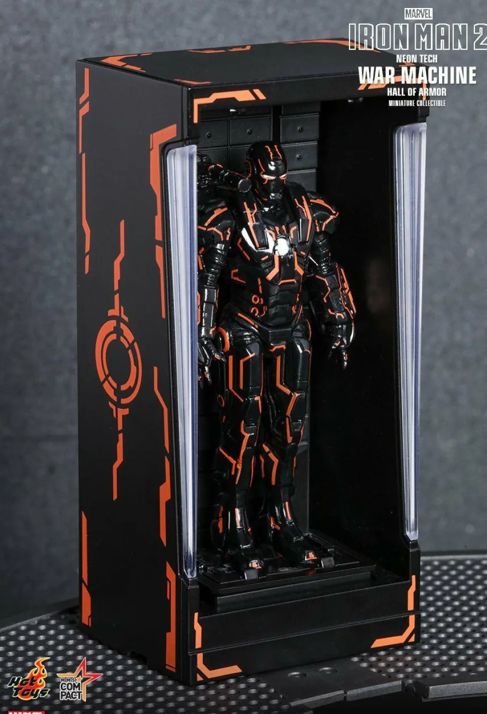 Iron Man 2 - Neon Tech War Machine Hall of Armour 5" Diorama Statue