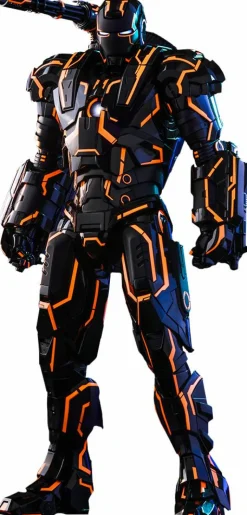 Iron Man 2 - Neon Tech War Machine 1/6th Scale Die-Cast Hot Toys Action Figure (Int Sales Only)