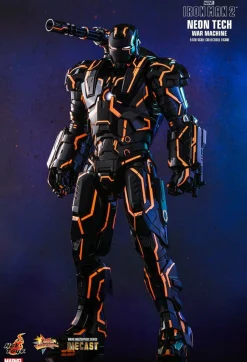 Iron Man 2 - Neon Tech War Machine 1/6th Scale Die-Cast Hot Toys Action Figure (Int Sales Only)