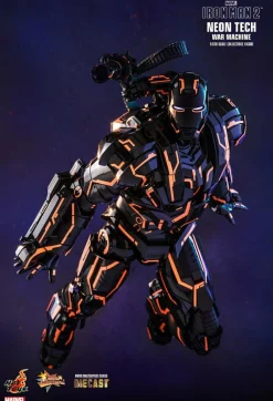 Iron Man 2 - Neon Tech War Machine 1/6th Scale Die-Cast Hot Toys Action Figure (Int Sales Only)
