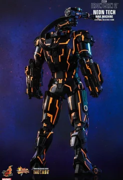 Iron Man 2 - Neon Tech War Machine 1/6th Scale Die-Cast Hot Toys Action Figure (Int Sales Only)