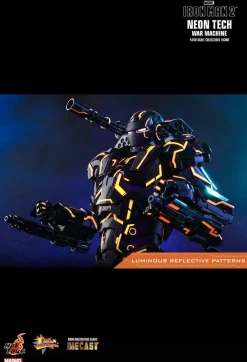 Iron Man 2 - Neon Tech War Machine 1/6th Scale Die-Cast Hot Toys Action Figure (Int Sales Only)