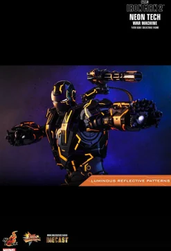 Iron Man 2 - Neon Tech War Machine 1/6th Scale Die-Cast Hot Toys Action Figure (Int Sales Only)