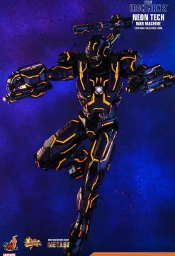 Iron Man 2 - Neon Tech War Machine 1/6th Scale Die-Cast Hot Toys Action Figure (Int Sales Only)