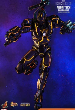 Iron Man 2 - Neon Tech War Machine 1/6th Scale Die-Cast Hot Toys Action Figure (Int Sales Only)