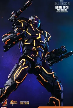 Iron Man 2 - Neon Tech War Machine 1/6th Scale Die-Cast Hot Toys Action Figure (Int Sales Only)
