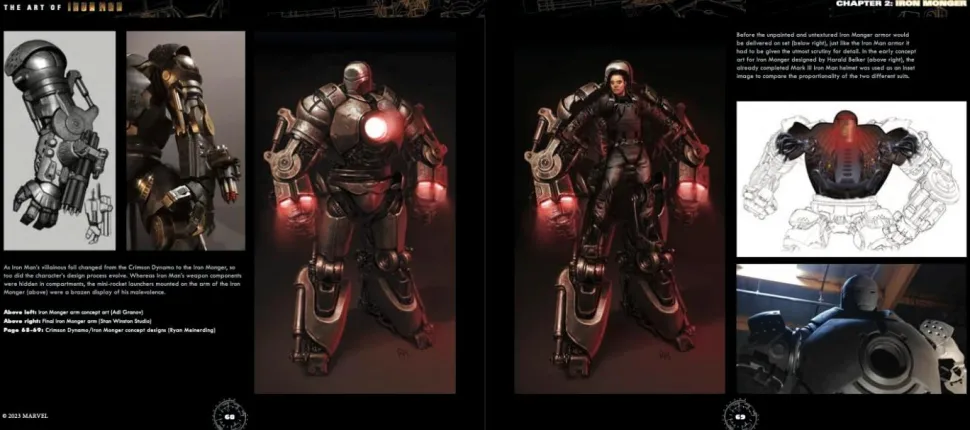 Iron Man (2008) - The Art of Iron Man Marvel Studios' The Infinity Saga Hardcover Book