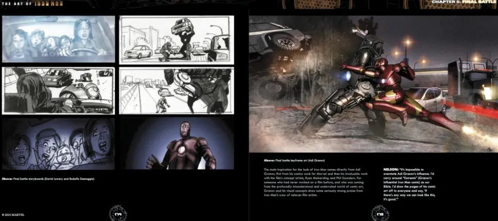 Iron Man (2008) - The Art of Iron Man Marvel Studios' The Infinity Saga Hardcover Book
