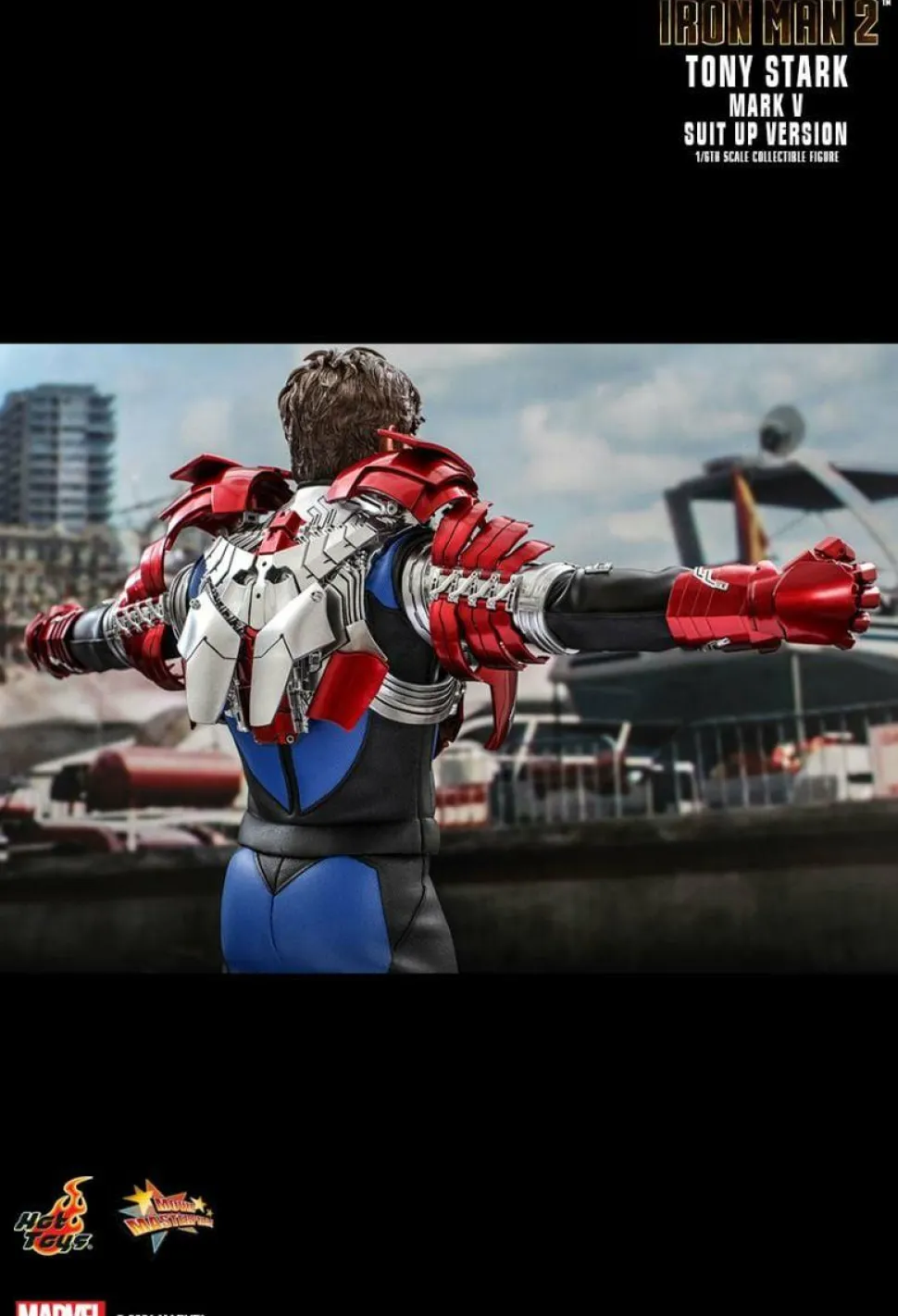 Iron Man 2 - Tony Stark Mark V Suit Up Version 1/6th Scale Hot Toys Action Figure