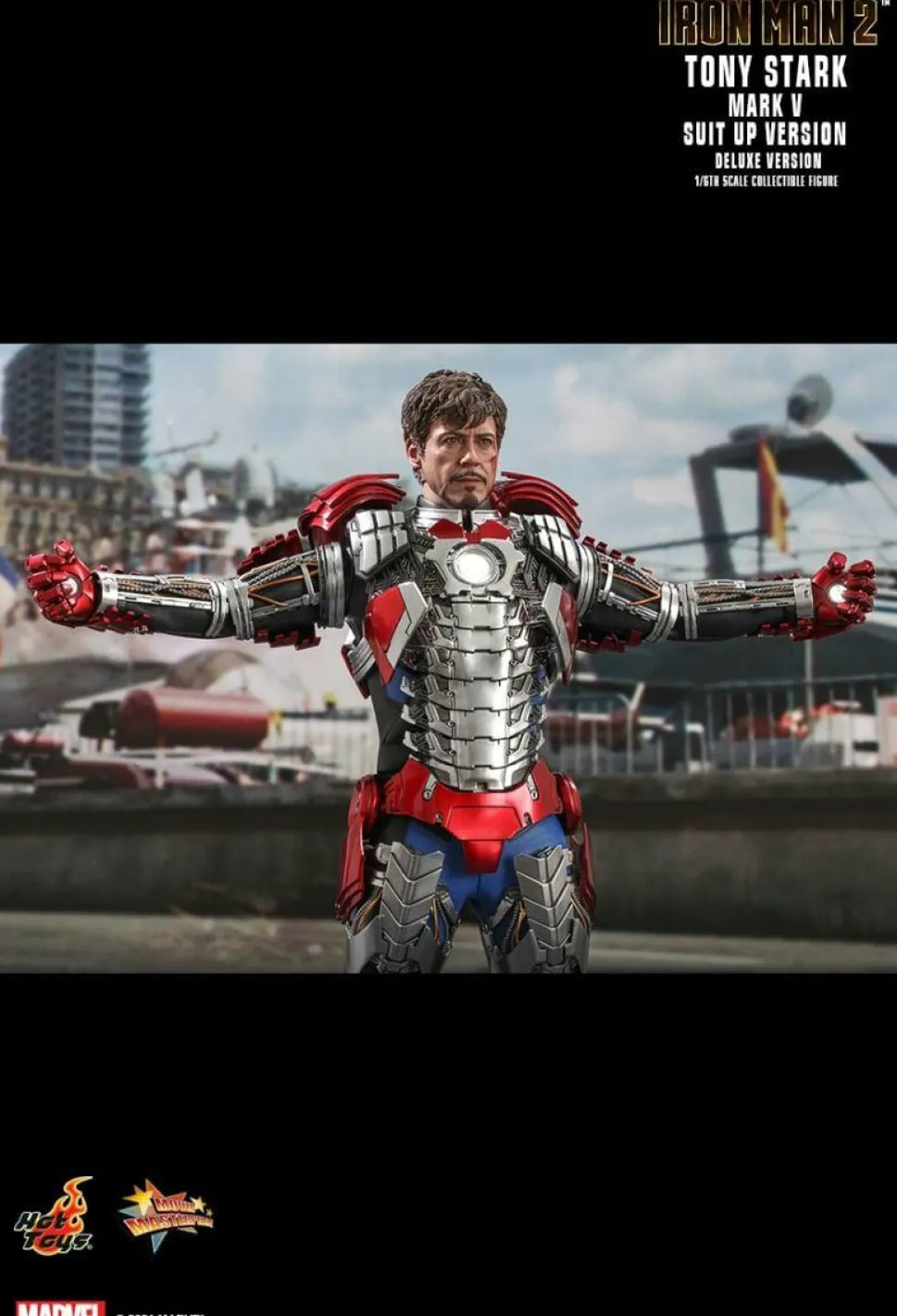 Iron Man 2 - Tony Stark Mark V Suit Up Version Deluxe 1/6th Scale Hot Toys Action Figure