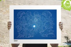 Iron Man - Hulkbuster Blueprint Variant Fine Art Print by Erwin Papa