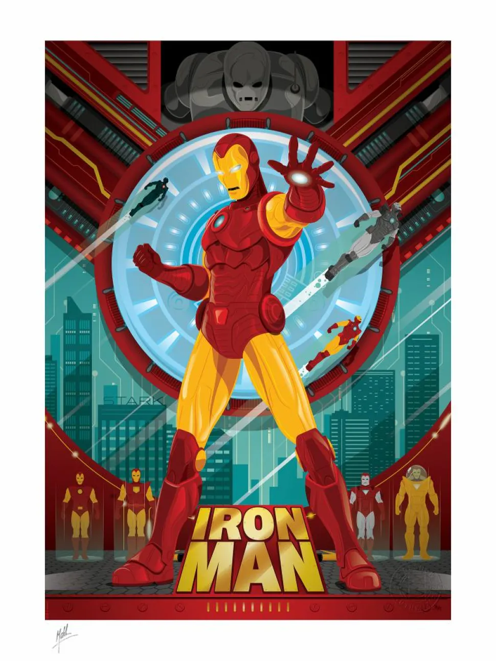 Iron Man - Iron Man Fine Art Print by Mike Mahle
