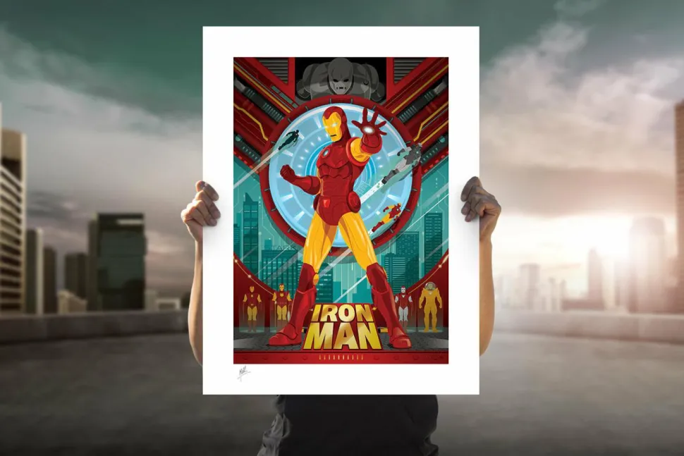 Iron Man - Iron Man Fine Art Print by Mike Mahle