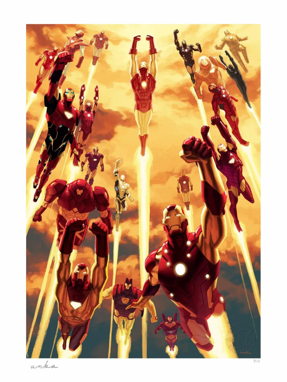 Iron Man - Iron Man Legacy Fine Art Print by Kris Anka