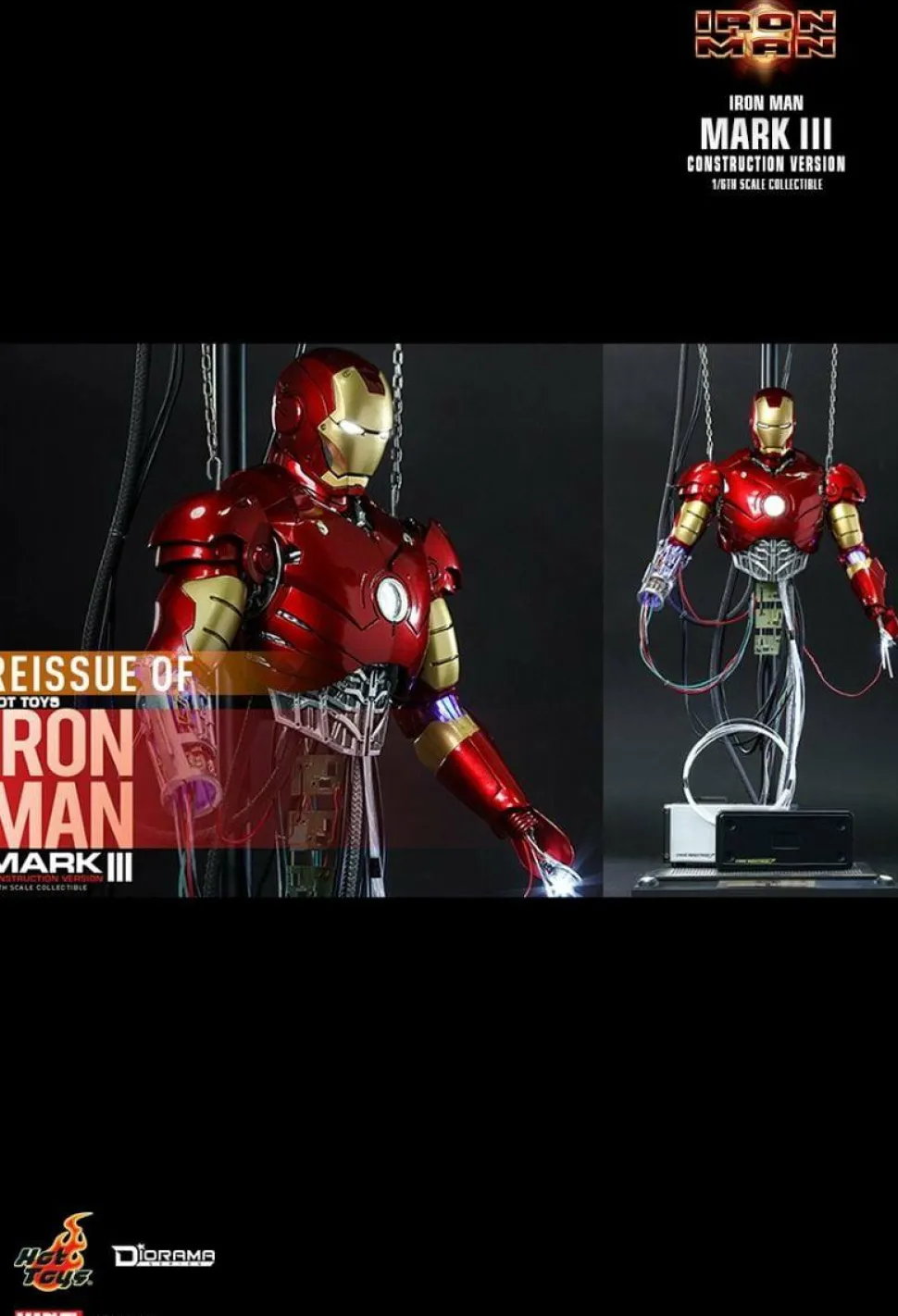 Iron Man - Iron Man Mark III (Construction Version) 1/6th Scale Hot Toys Action Figure