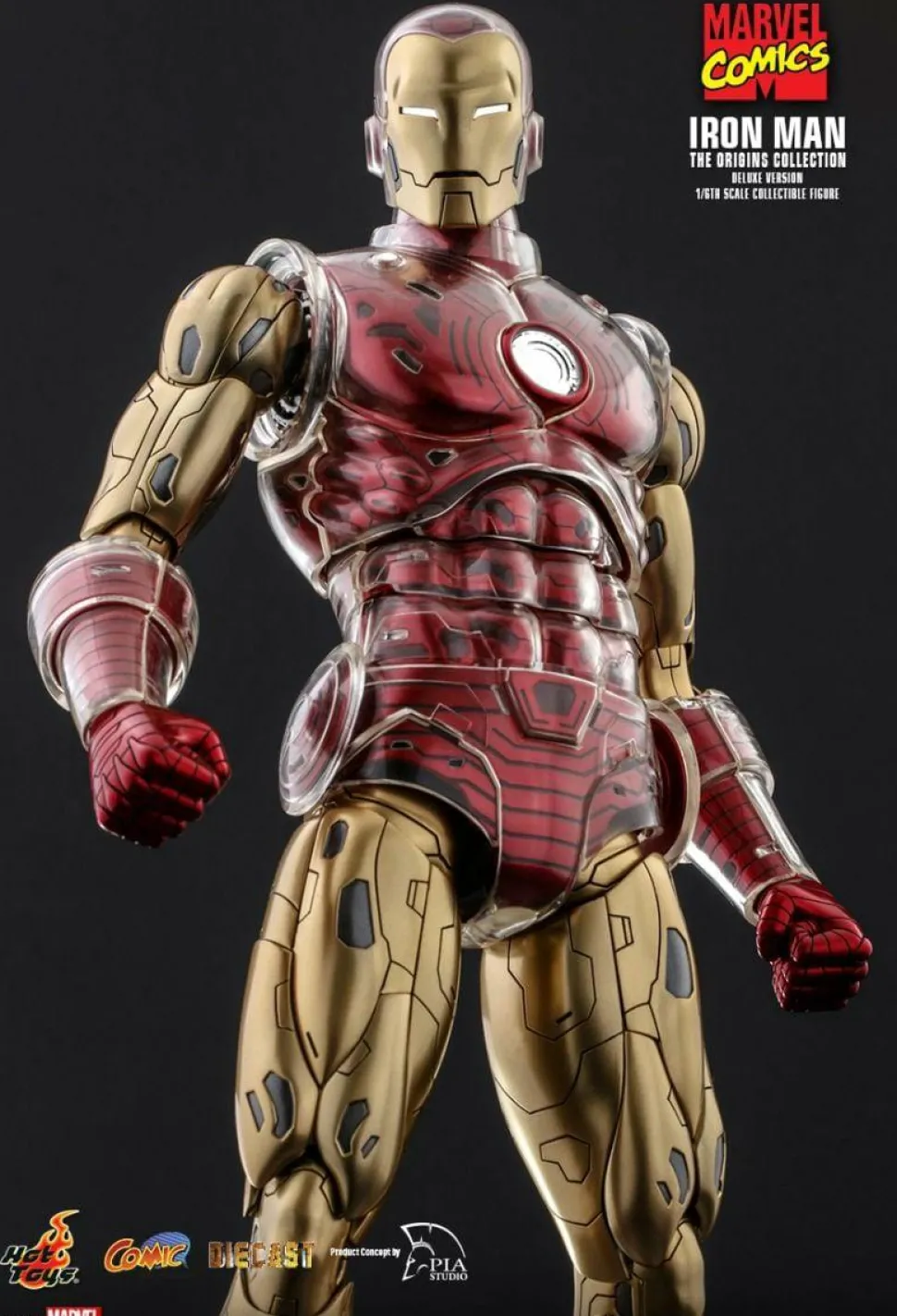 Iron Man - Iron Man The Origins Collection Deluxe 1/6th Scale Die-Cast Hot Toys Action Figure