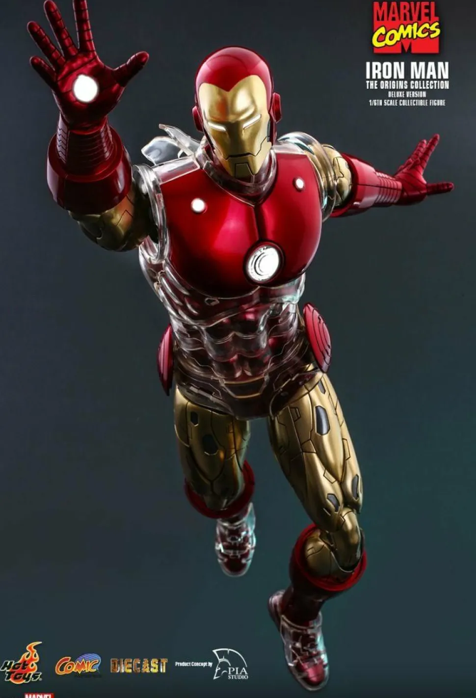 Iron Man - Iron Man The Origins Collection Deluxe 1/6th Scale Die-Cast Hot Toys Action Figure