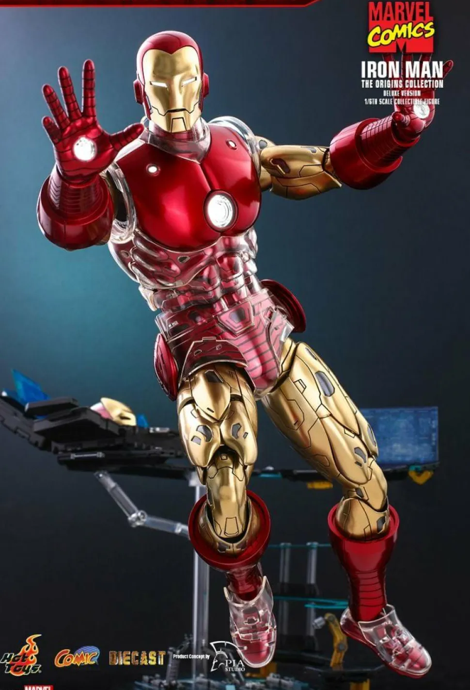 Iron Man - Iron Man The Origins Collection Deluxe 1/6th Scale Die-Cast Hot Toys Action Figure