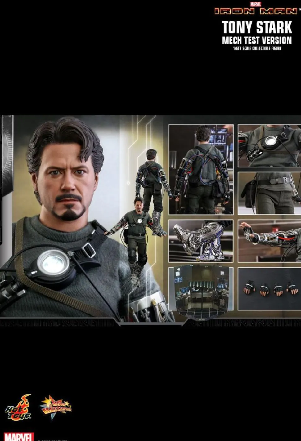 Iron Man - Tony Stark Mech Test Version 1/6th Scale Hot Toys Action Figure