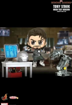Iron Man - Tony Stark Mech Test Version Cosbaby (S) Hot Toys Figure Collectible Set