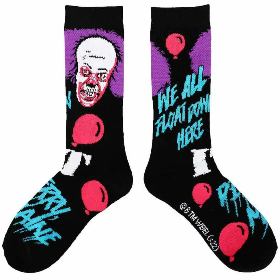 IT (1990) - Pennywise Blacklight Crew Socks
