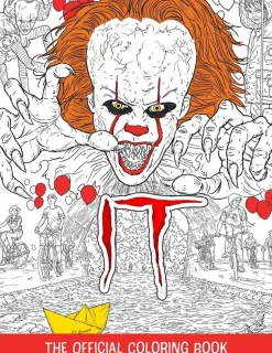 It (2017) - The Official Colouring Book Paperback Book