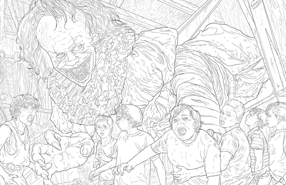It (2017) - The Official Colouring Book Paperback Book