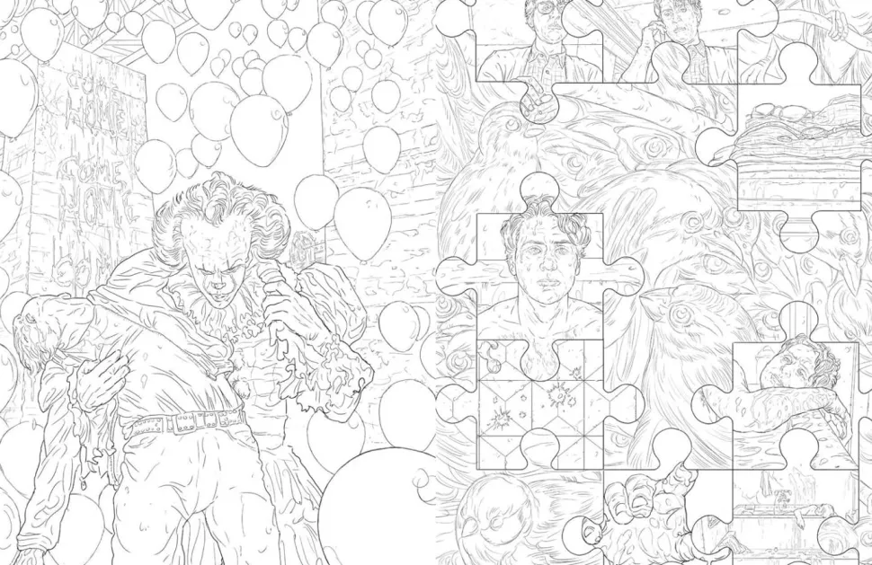 It (2017) - The Official Colouring Book Paperback Book