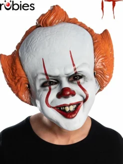 It Chapter Two - Pennywise Adult Vacuform Moulded Mask (One Size Fits Most)