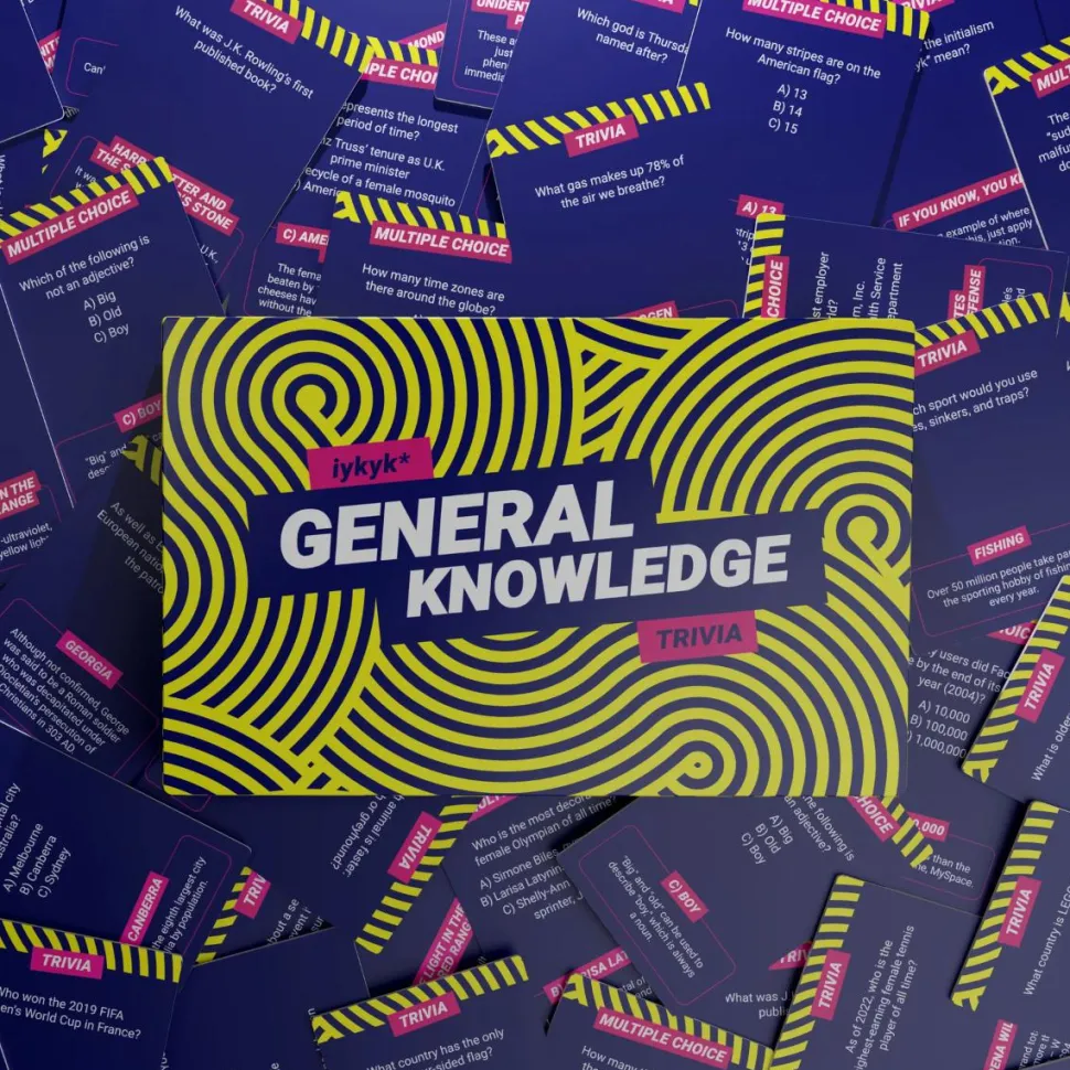 IYKYK - General Knowledge Edition Trivia Card Game