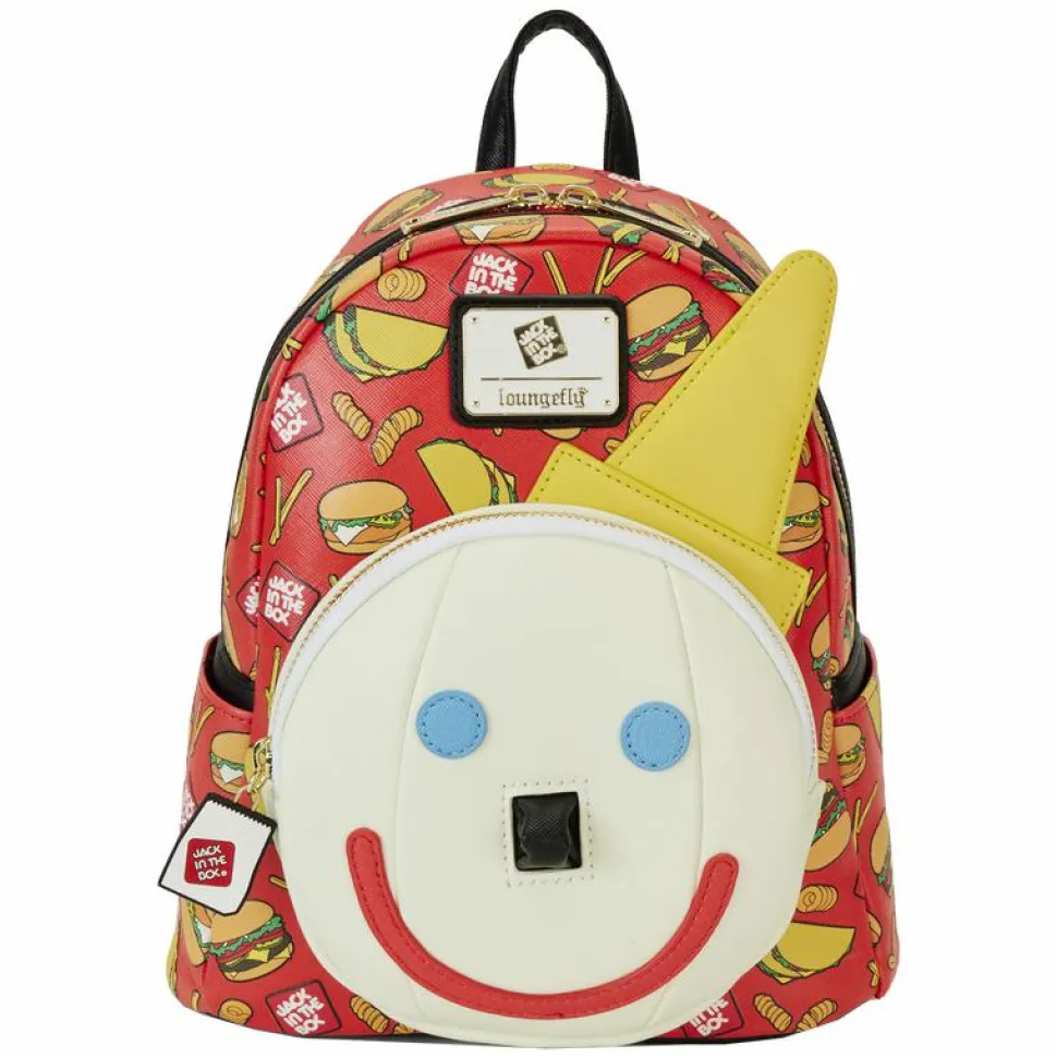 Jack in the Box - Antenna Ball Jack Glow in the Dark 10" Faux Leather Mini Backpack