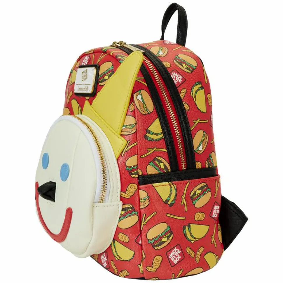 Jack in the Box - Antenna Ball Jack Glow in the Dark 10" Faux Leather Mini Backpack