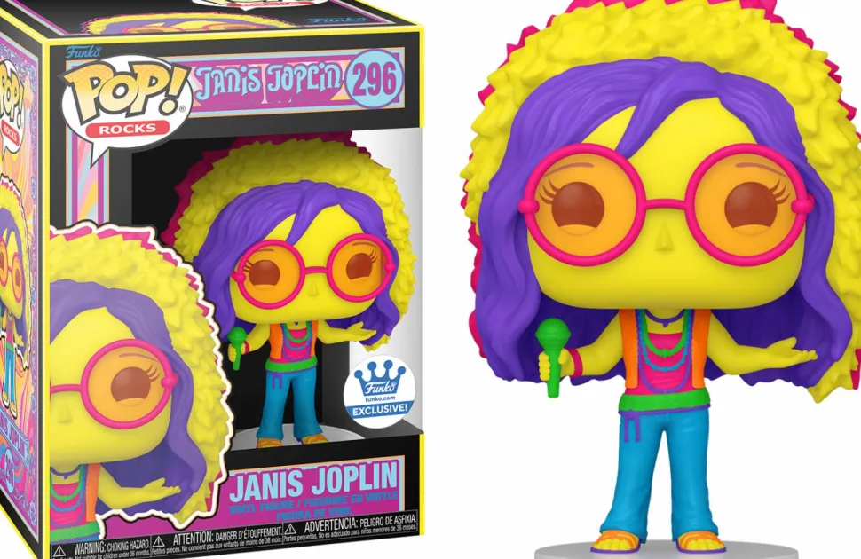 Janis Joplin - Janis Joplin Blacklight Pop! Vinyl Figure (Funko / Popcultcha Exclusive)