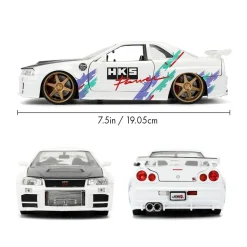 JDM Tuners - 2002 Nissan Skyline GTR R34 1/24th Scale Die-Cast Vehicle Replica