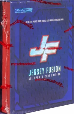 Jersey Fusion - All Sports ( NBA , NFL , NHL , MLB ) 2021 Edition Trading Card Pack (1 Card)
