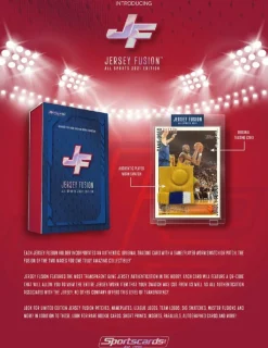 Jersey Fusion - All Sports ( NBA , NFL , NHL , MLB ) 2021 Edition Trading Card Pack (1 Card)