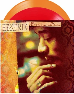 Jimi Hendrix - Burning Desire 2xLP Vinyl Record (2022 Black Friday Record Store Day Exclusive Translucent Orange & Red Coloured Vinyl)
