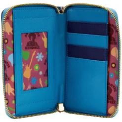 Jimi Hendrix - Psychedelic Landscape Glow in the Dark 4” Faux Leather Zip-Around Wallet