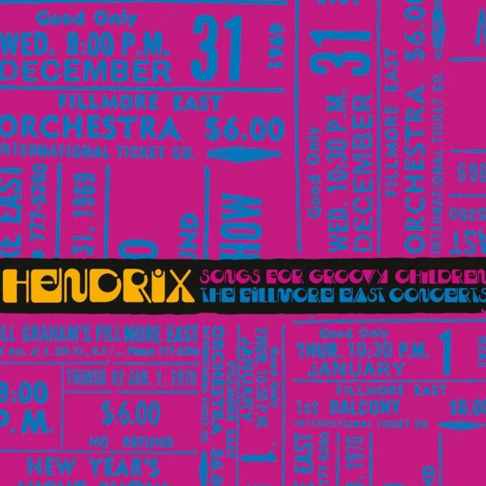 Jimi Hendrix - Songs for Groovy Children: The Fillmore East Concerts LP Vinyl Record (2024 Record Store Day Black Friday Exclusive Clear Blue & Violet Swirl Vinyl)