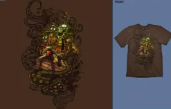 J!nx - Arcade Zombietron Premium Chocolate Male T-Shirt