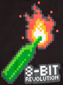 J!nx - 8-Bit Revolution Black Female V-Neck T-Shirt