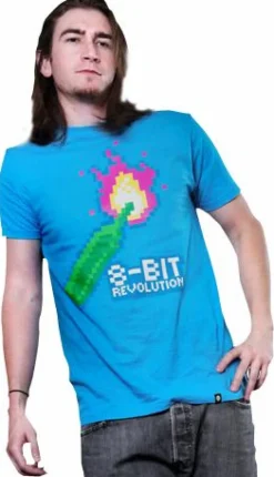J!nx - 8-Bit Revolution Premium Turquoise Male T-Shirt