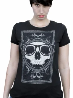 J!nx - Gothic Nerd Limited Edition Black Female T-Shirt