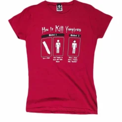 J!nx - How To Kill A Vampire Cardinal Red Female T-Shirt