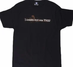 J!nx - I Logged Out For This? Black Male T-Shirt